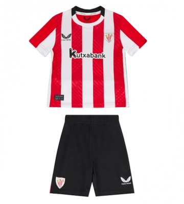 Athletic Bilbao Primera Equipación Niños 2024-25 Manga Corta (+ Pantalones cortos)